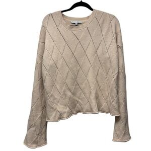 Baltic Born Beige Diamond Knit Sweater